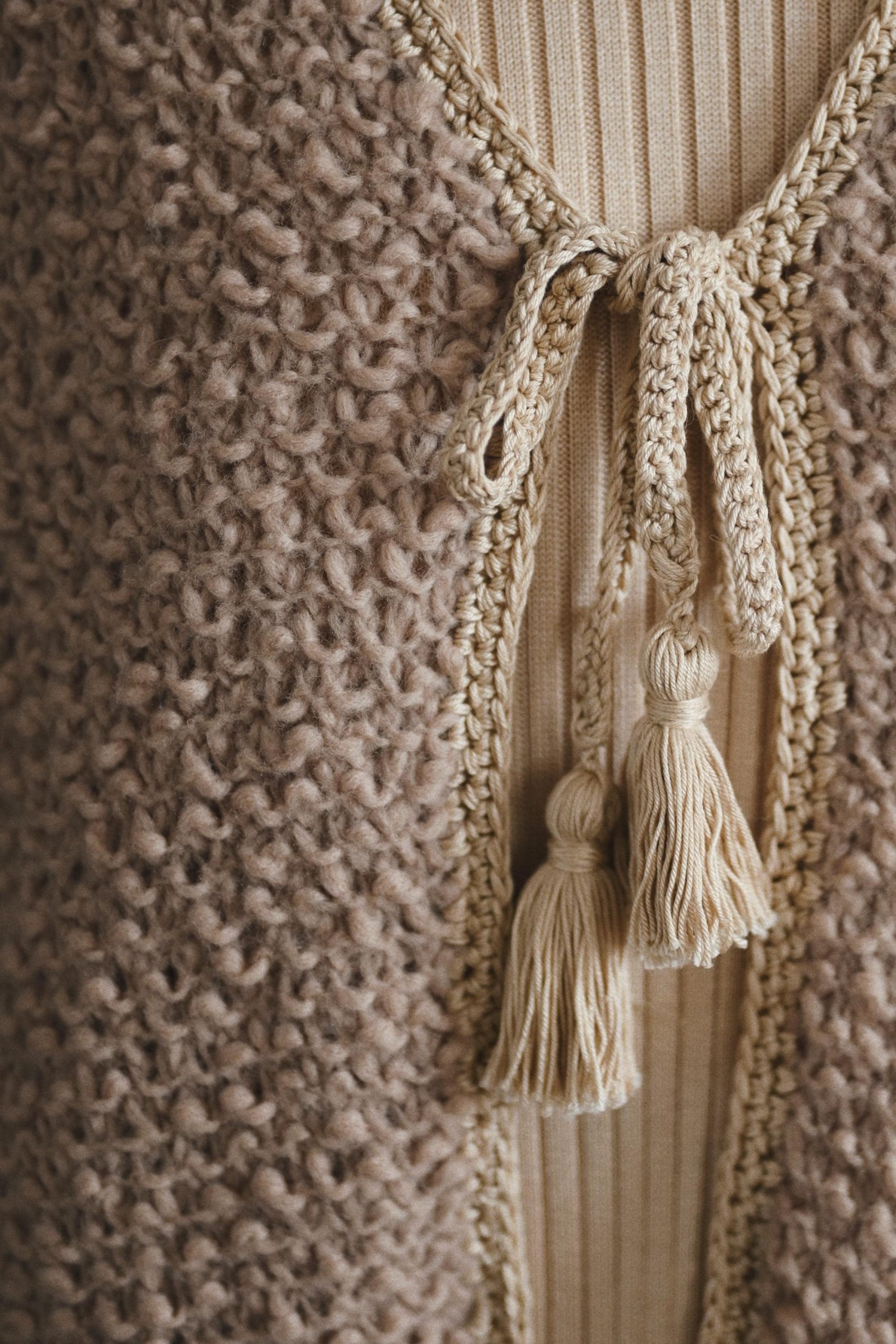 Handmade Merino Alpaca Wool Vest: Sleeveless Knit Gilet