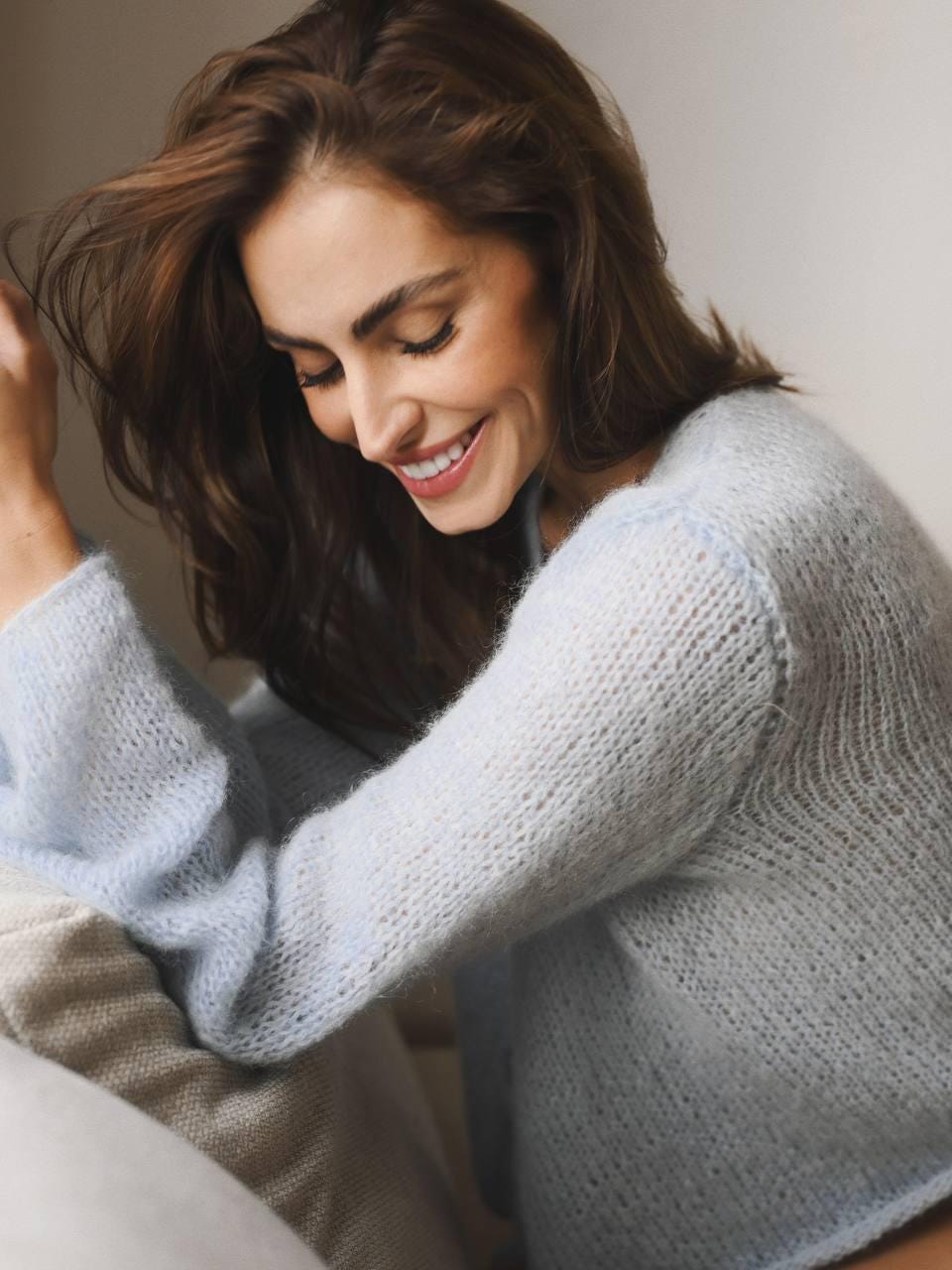 Handmade Mohair Knit Cardigan: Cozy Lightweight Sweater