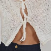 Handmade White Mohair Knit Cardigan: Cozy Lightweight Sweater