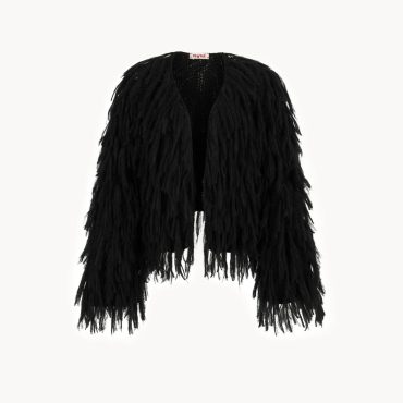 Handmade Alpaca Merino Cardigan: Cropped Open Front Wool Jacket