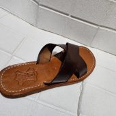 Criss Cross Moroccan Sandals For Women – Handmade Leather Flats, Minimalist Summer Shoes, Open Toe Artisanal Footwear, Boho Moroccan Flats