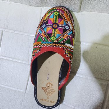 Handmade Moroccan Babouche Slippers For Women – Amazigh Berber Style – Colorful Traditional Moroccan Shoes – Ethnic Artisan Slippers
