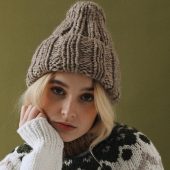 Hand Knitted Alpaca Wool Cap: Unisex Winter Beanie Hat